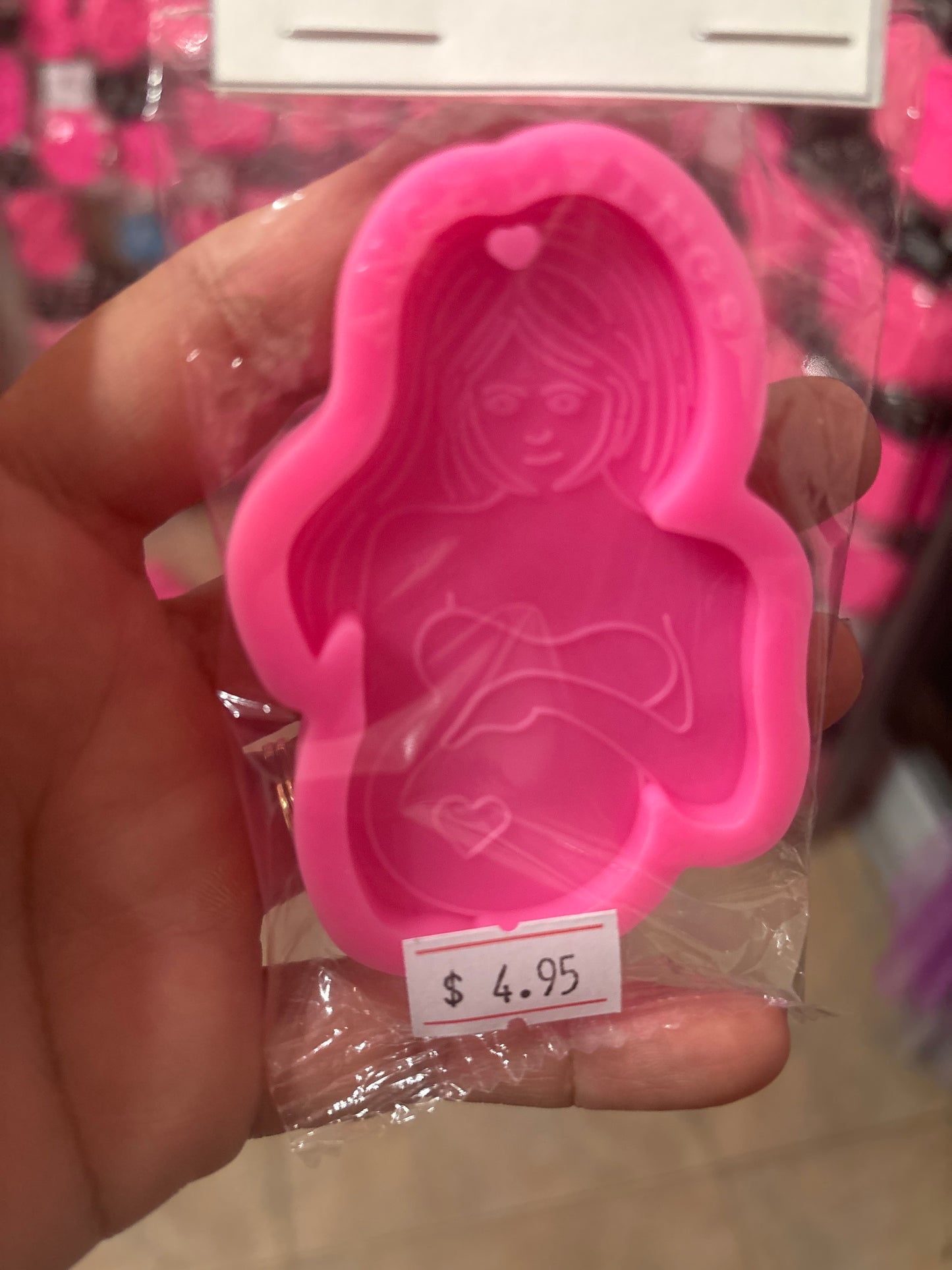 Molde de silicona embarazada