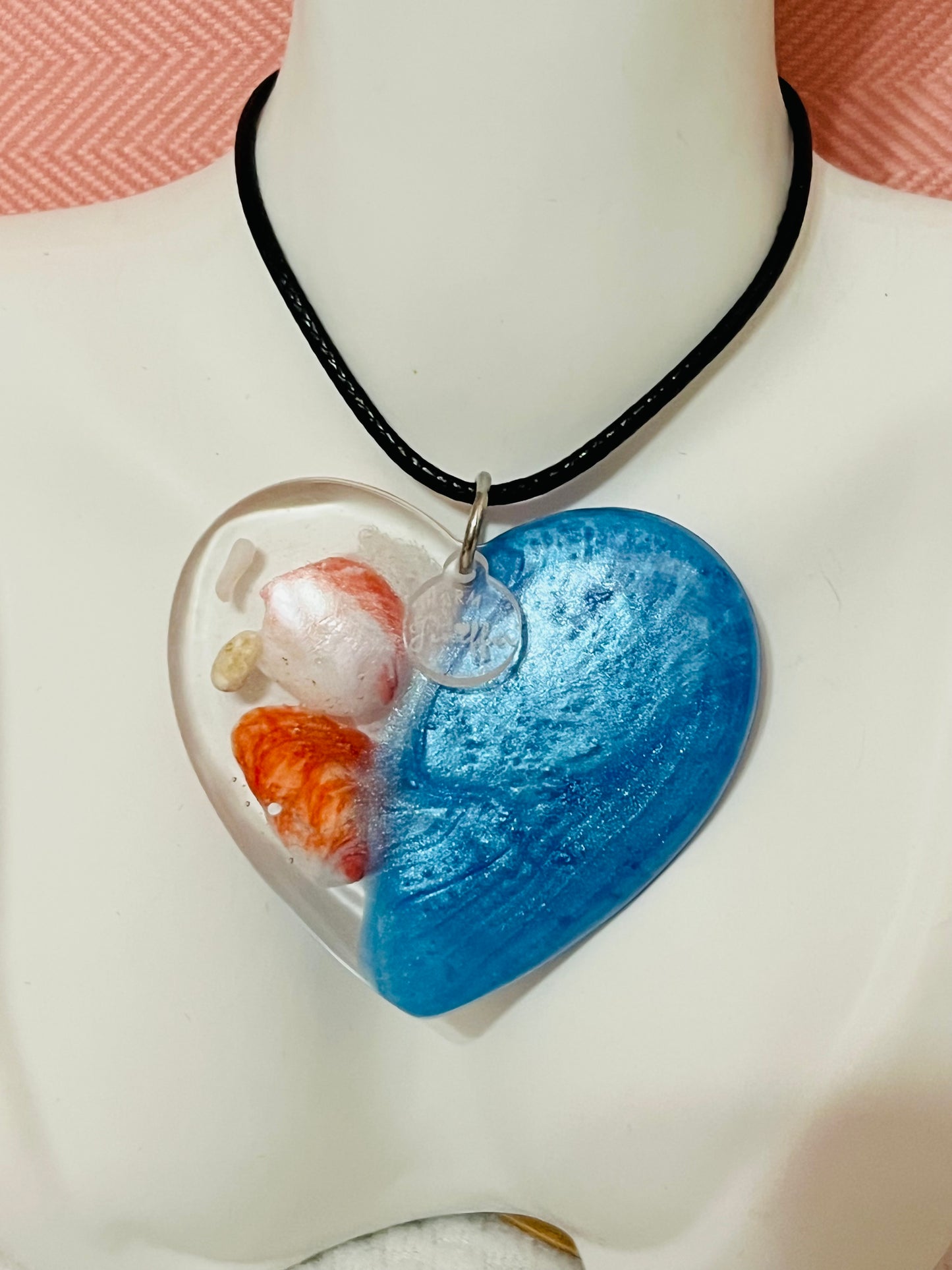 Pendant Corazón azul