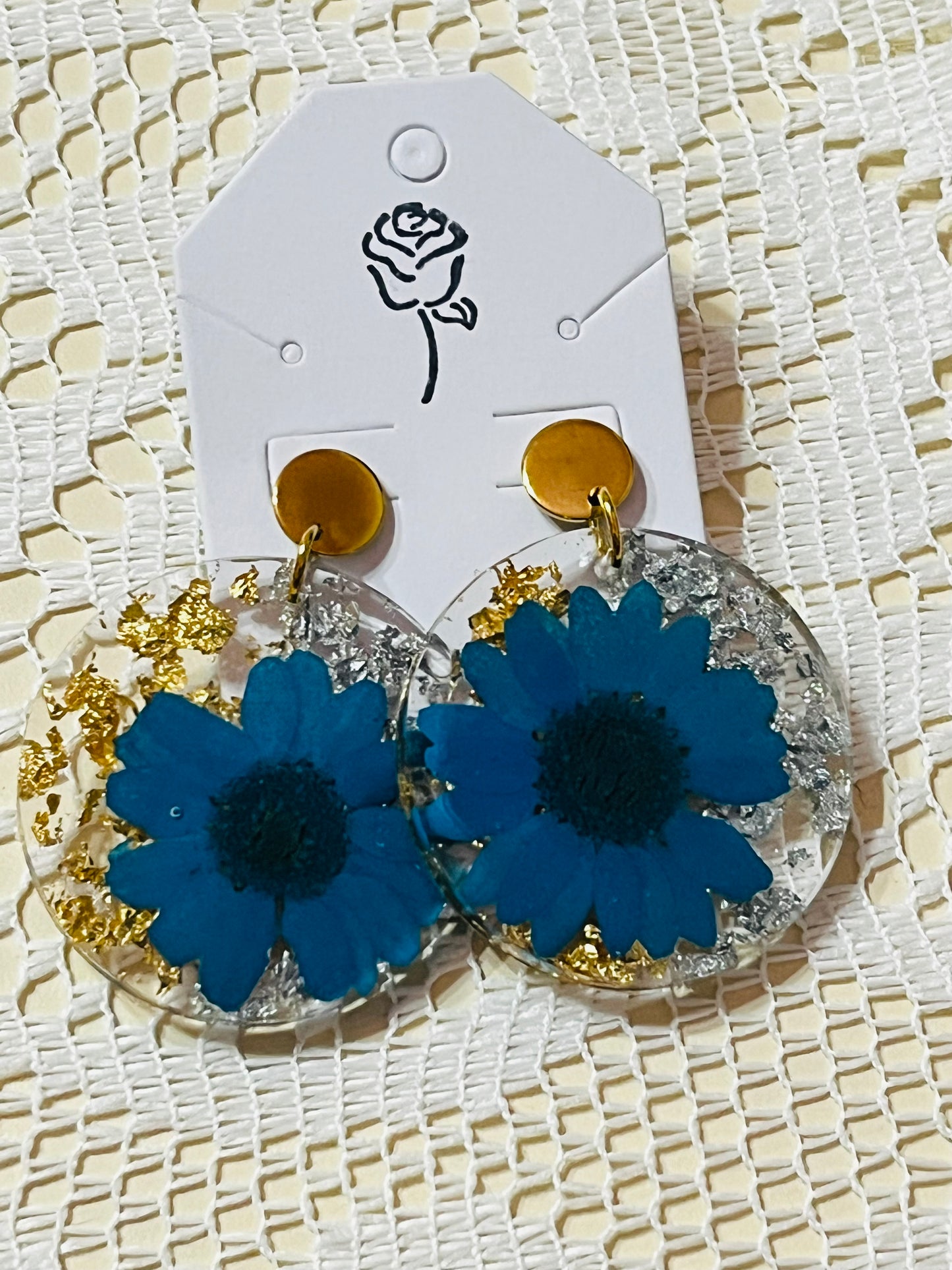 Pantallas flor azul
