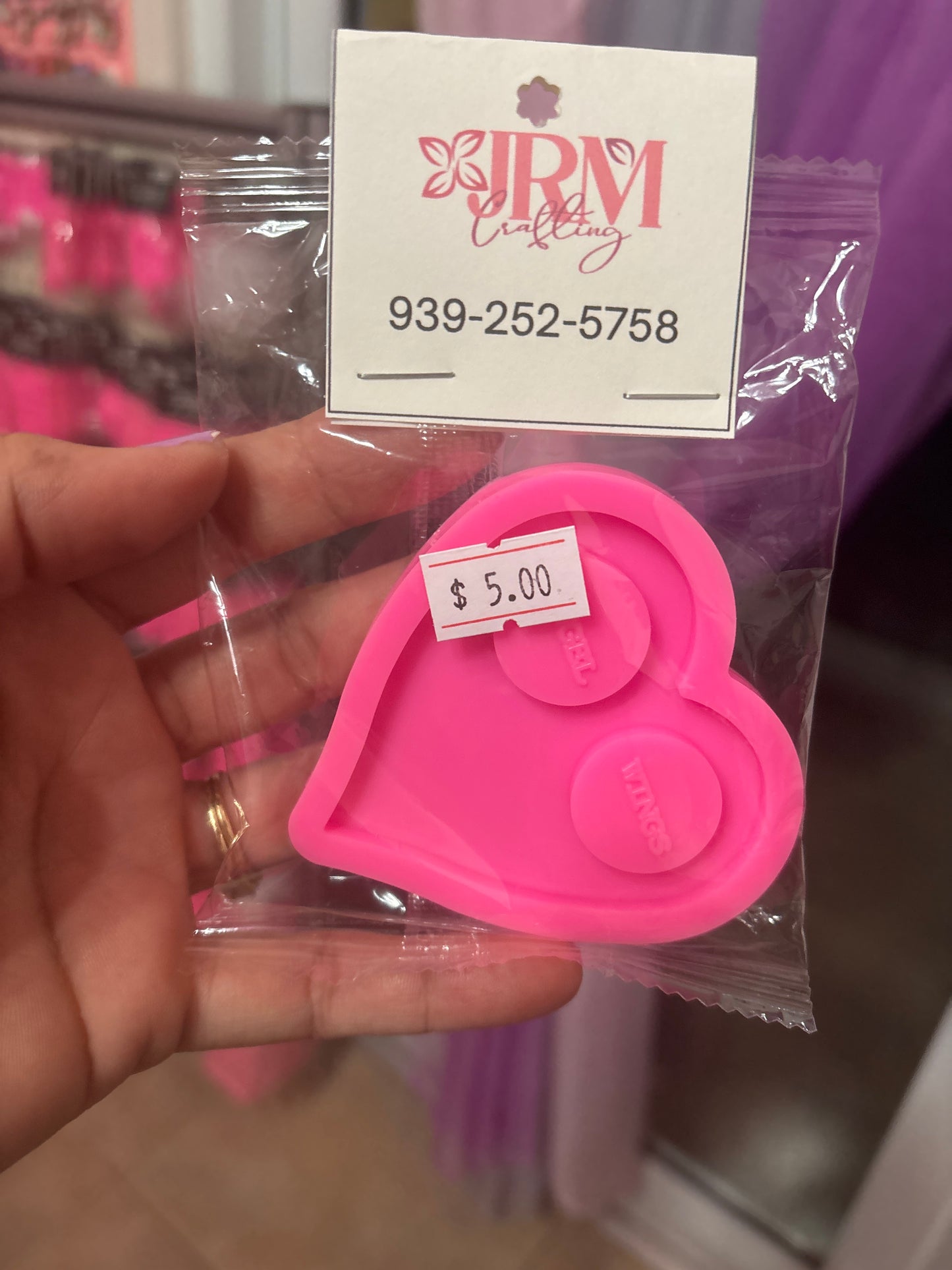 Molde de silicona de corazón