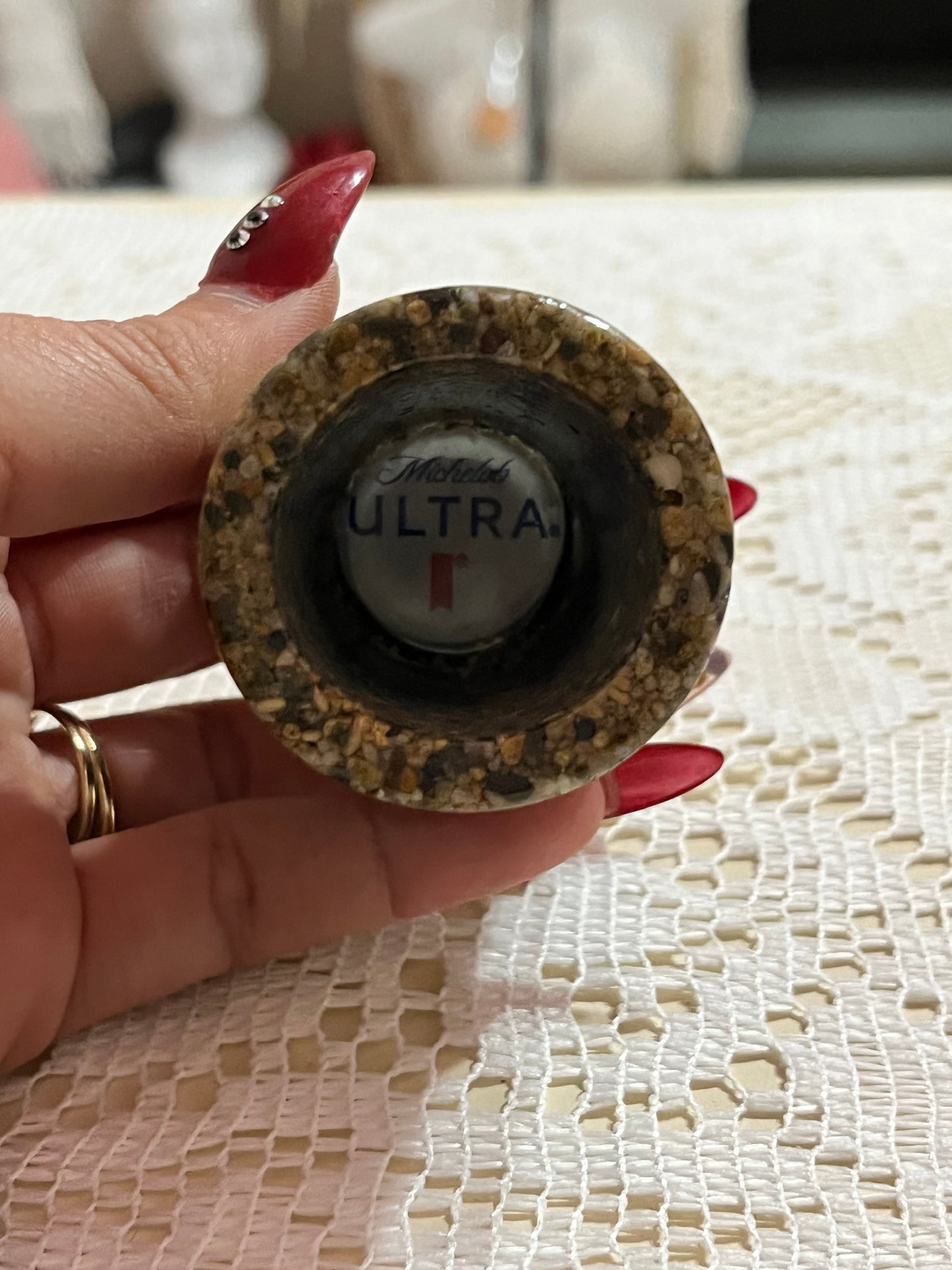 Vasito de Shots con la marca de su cerveza favorita
