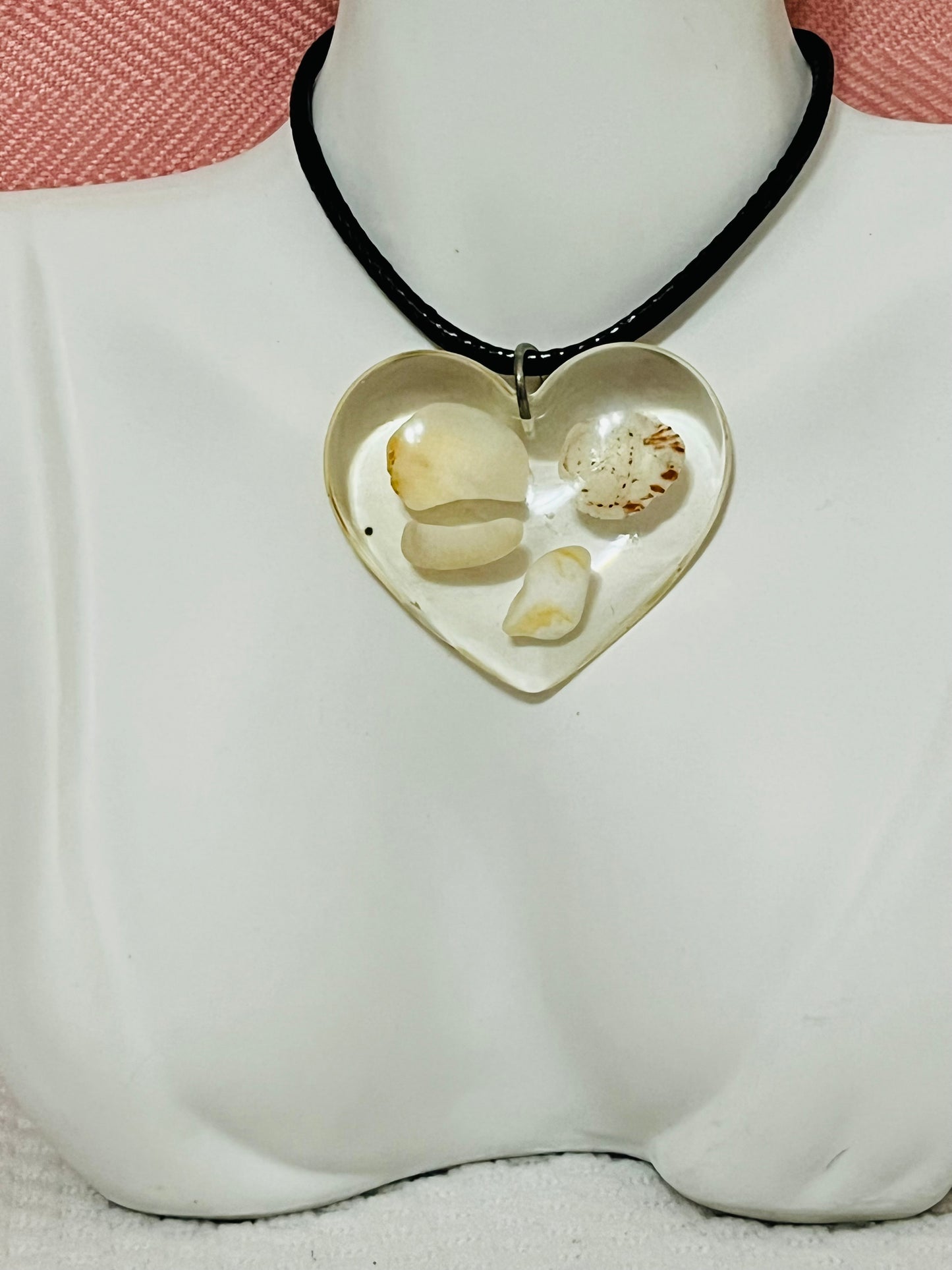 Pendant corazón caracoles
