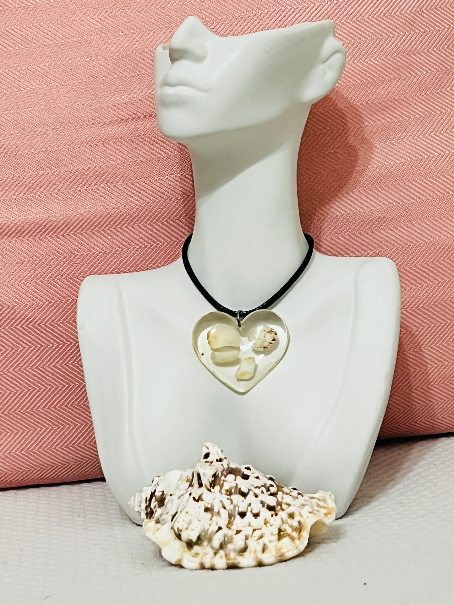 Pendant corazón caracoles