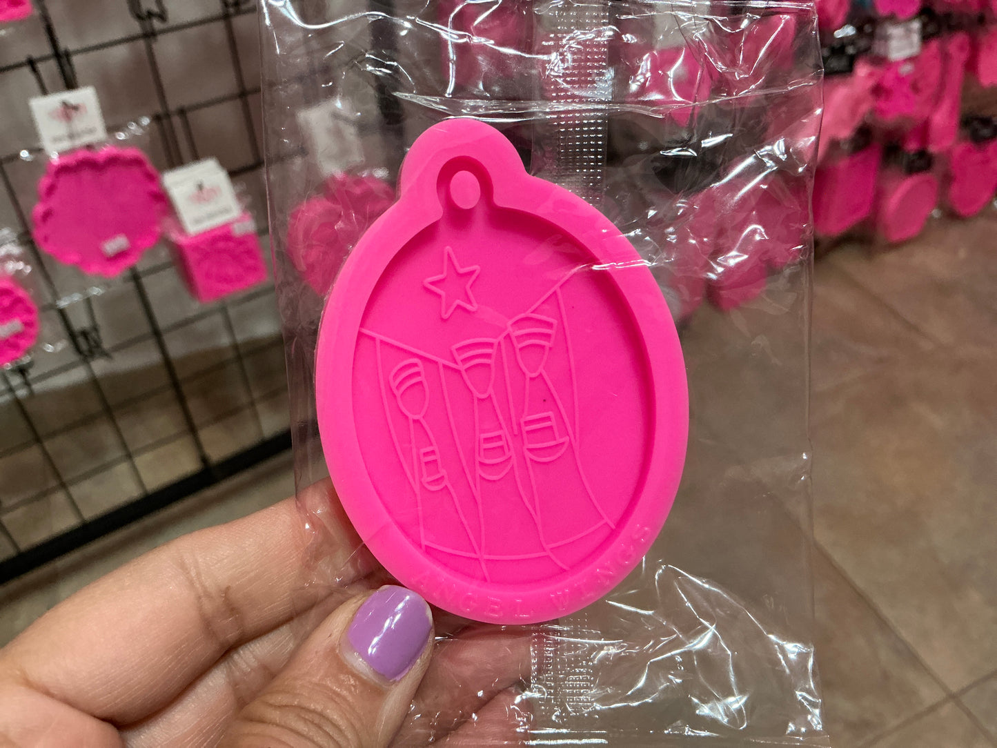 Molde de silicona reyes y bandera