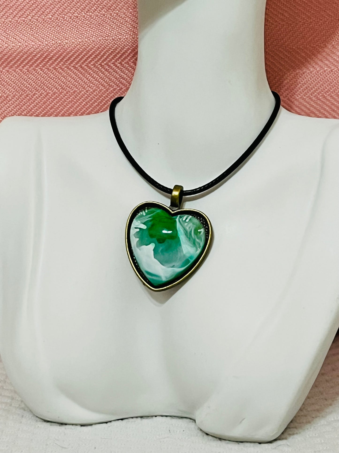 Pendant Corazón verde