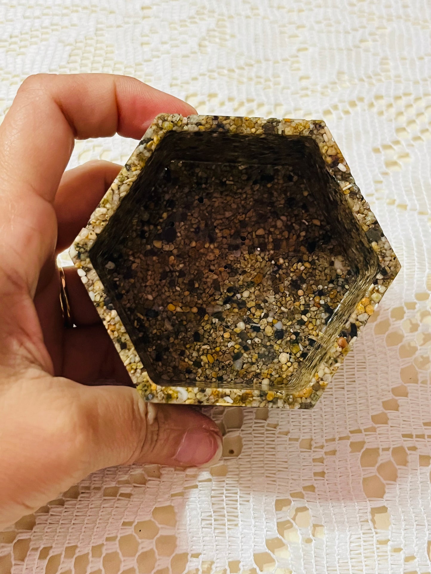 Cofre en arena de playa Isabela