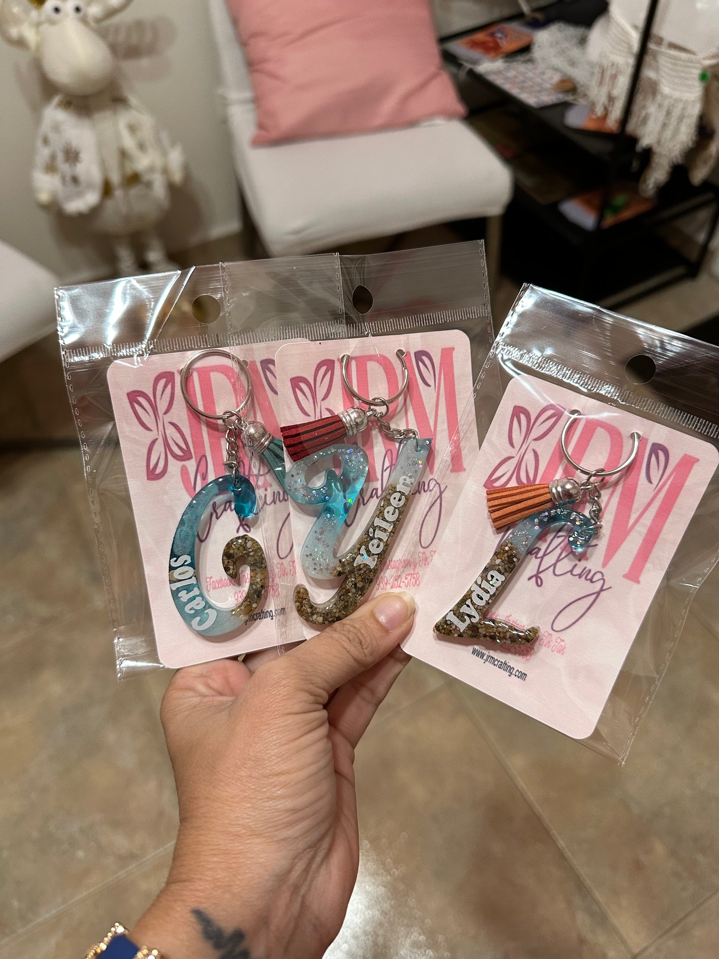 Llaveros artesanales personalizados