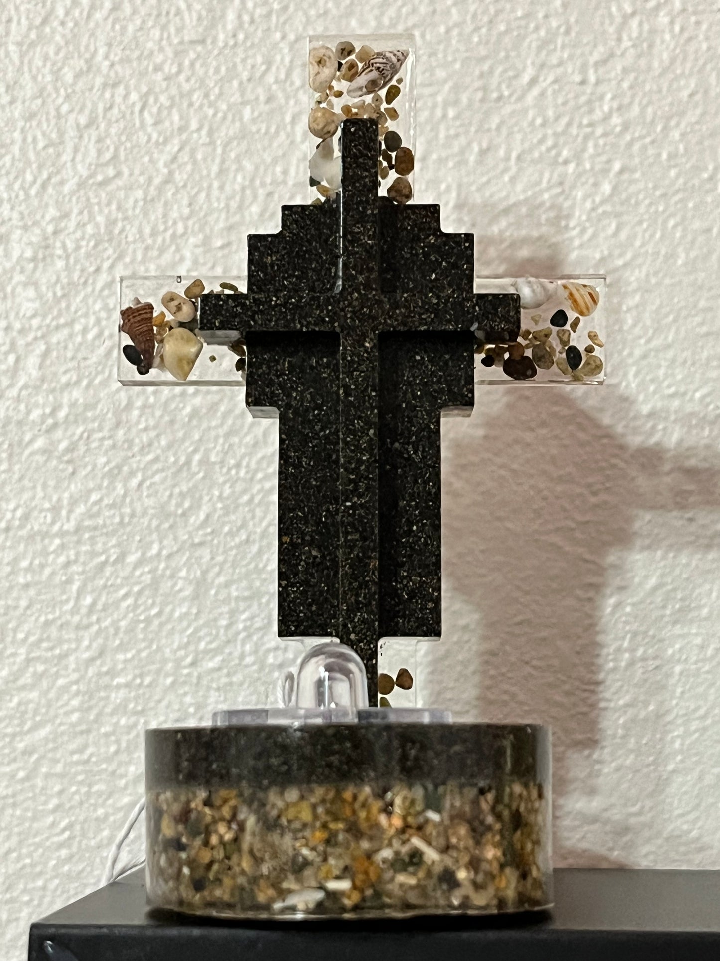 Porta velas artesanal 2 arenas de playa