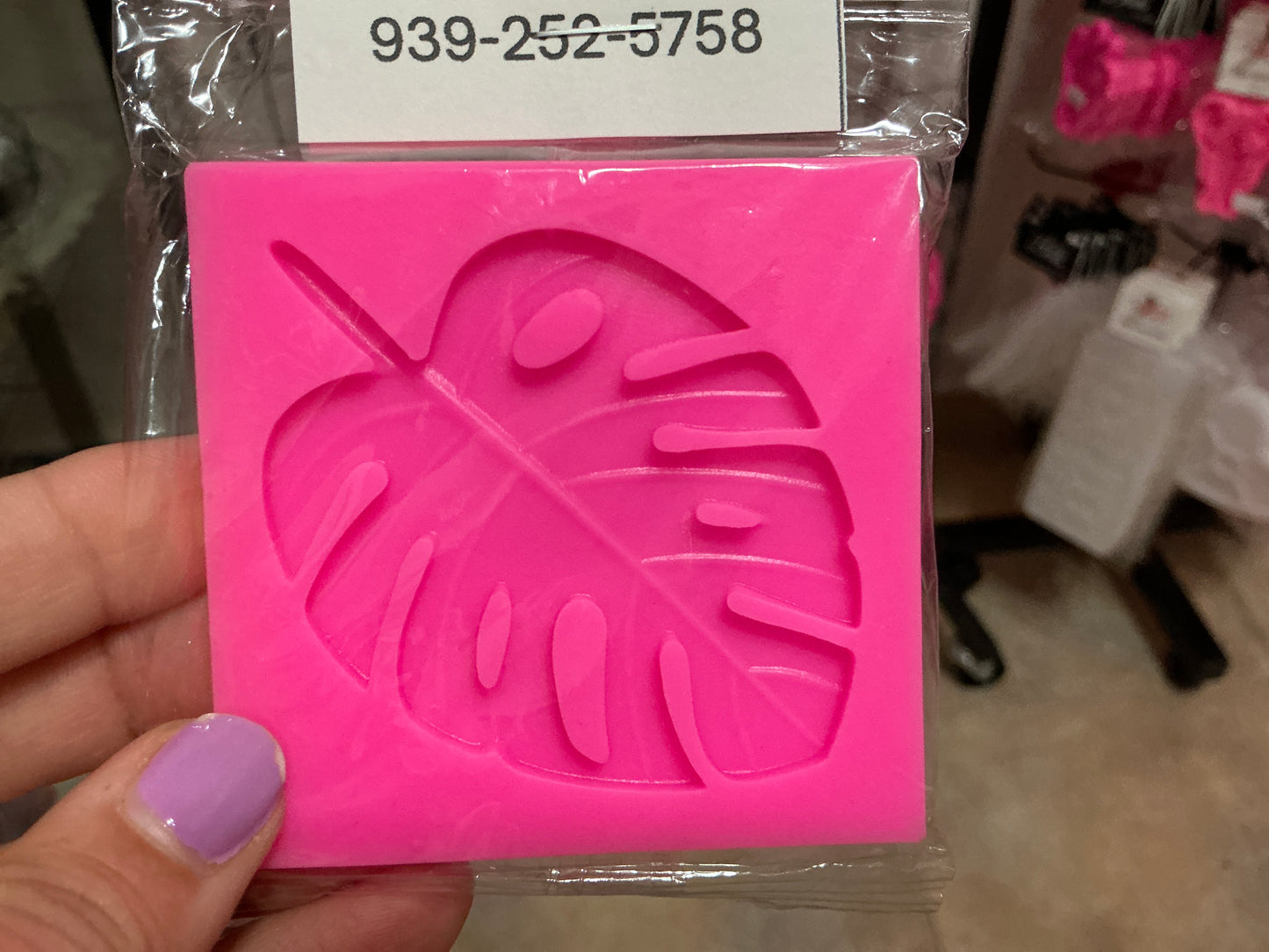 Molde de silicona hoja