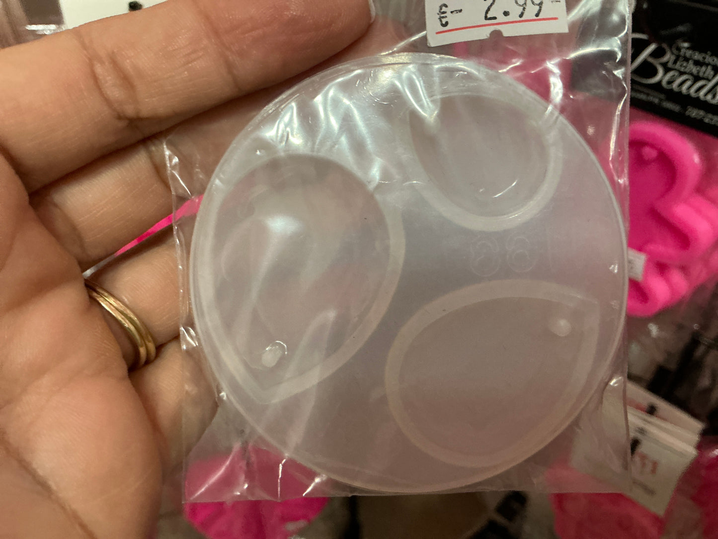 Molde de silicona pensante forma de gota