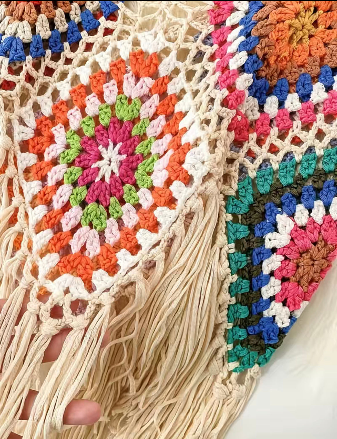 Hermosa camisa en crochet