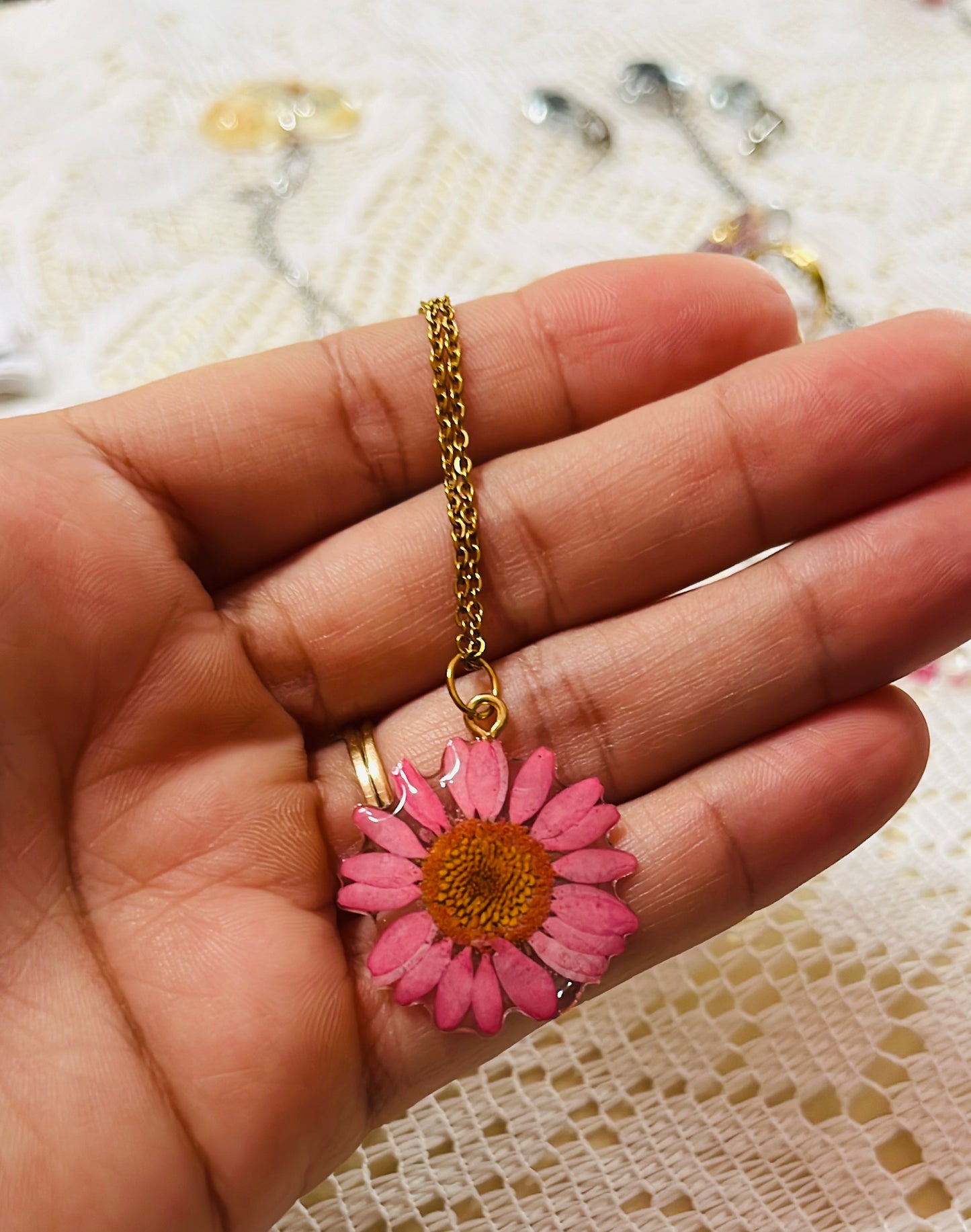 Pendant flor seca