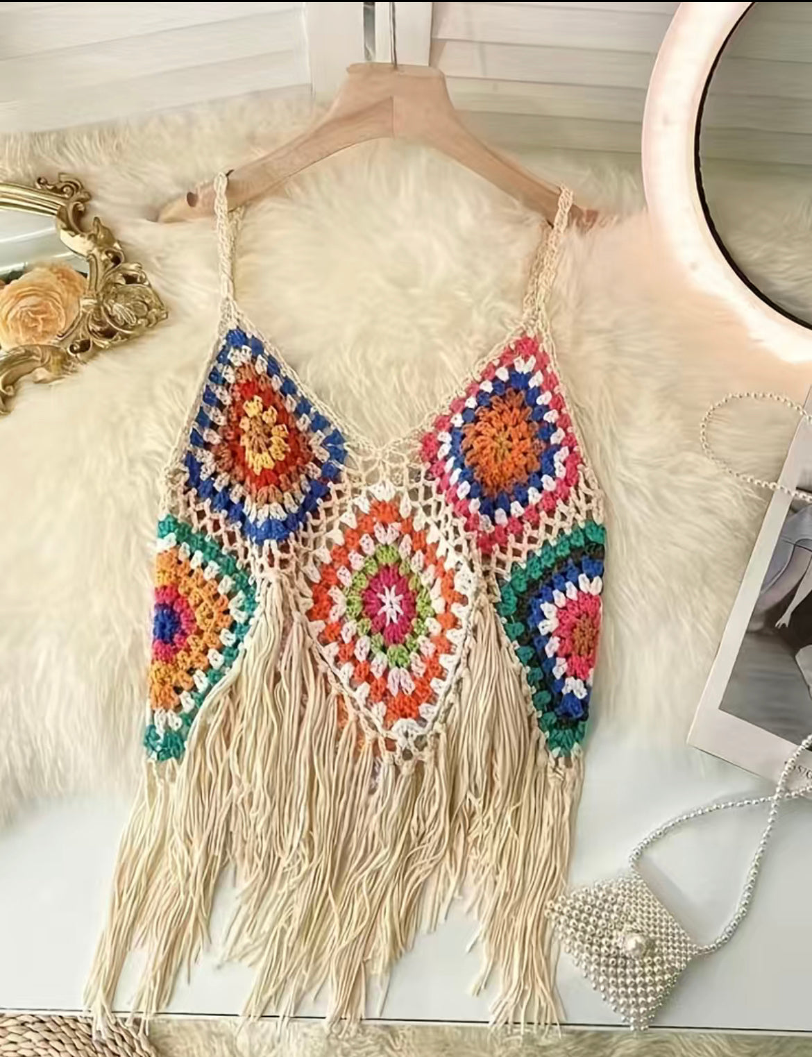 Hermosa camisa en crochet