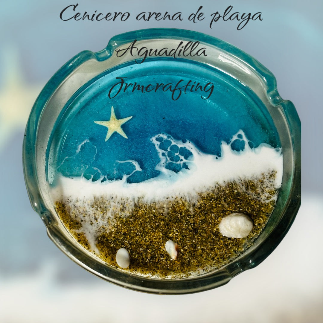 Cenicero arena de playa Aguadilla