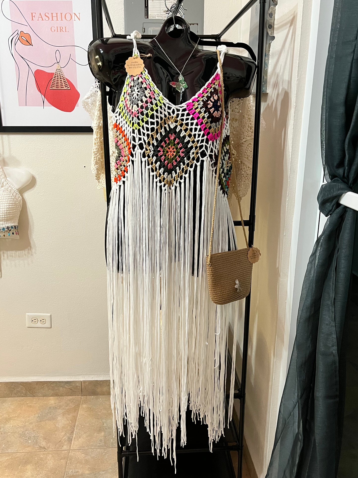 Hermoso camisón en crochet