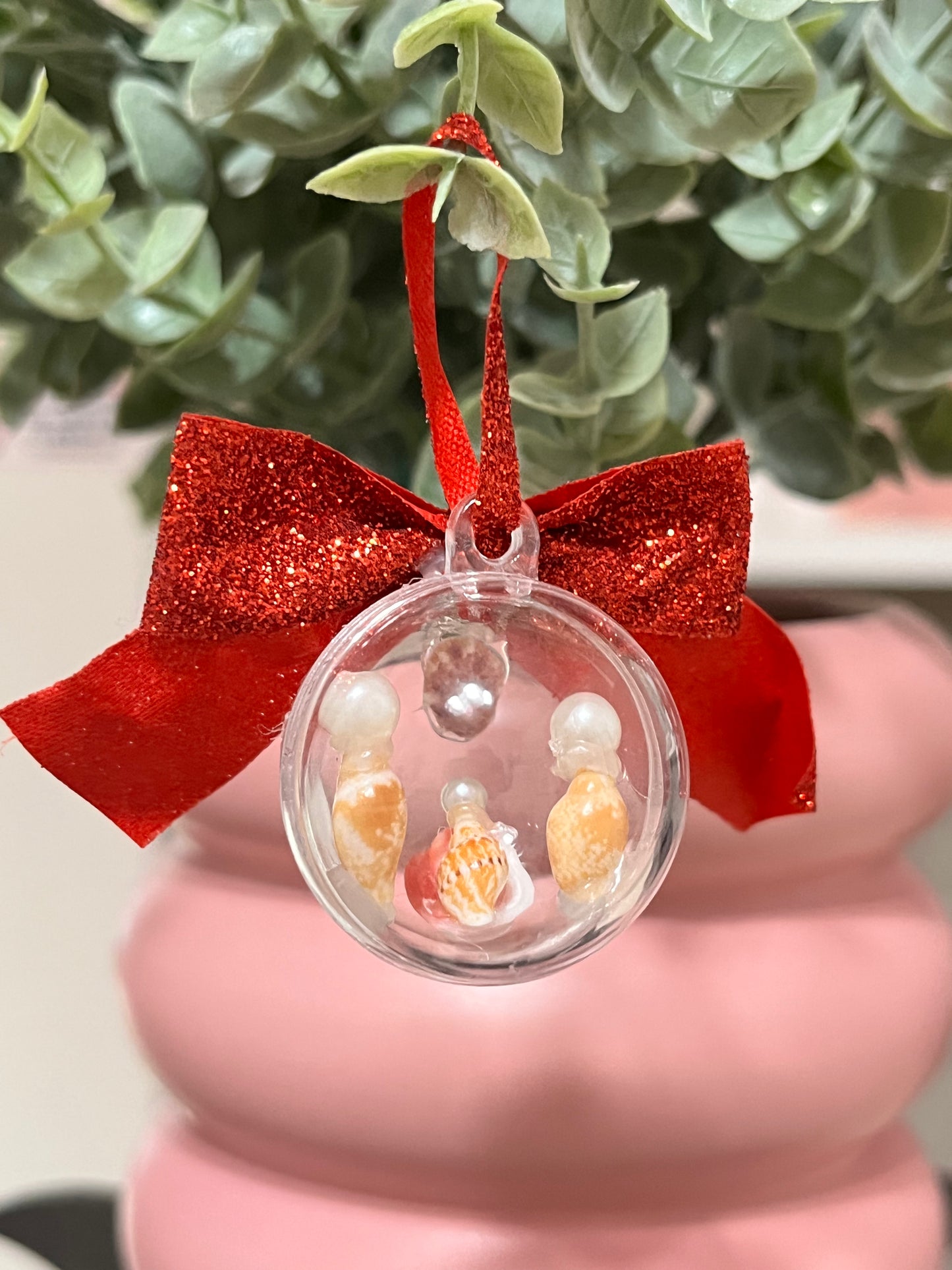 Micro nacimiento artesanal en caracoles