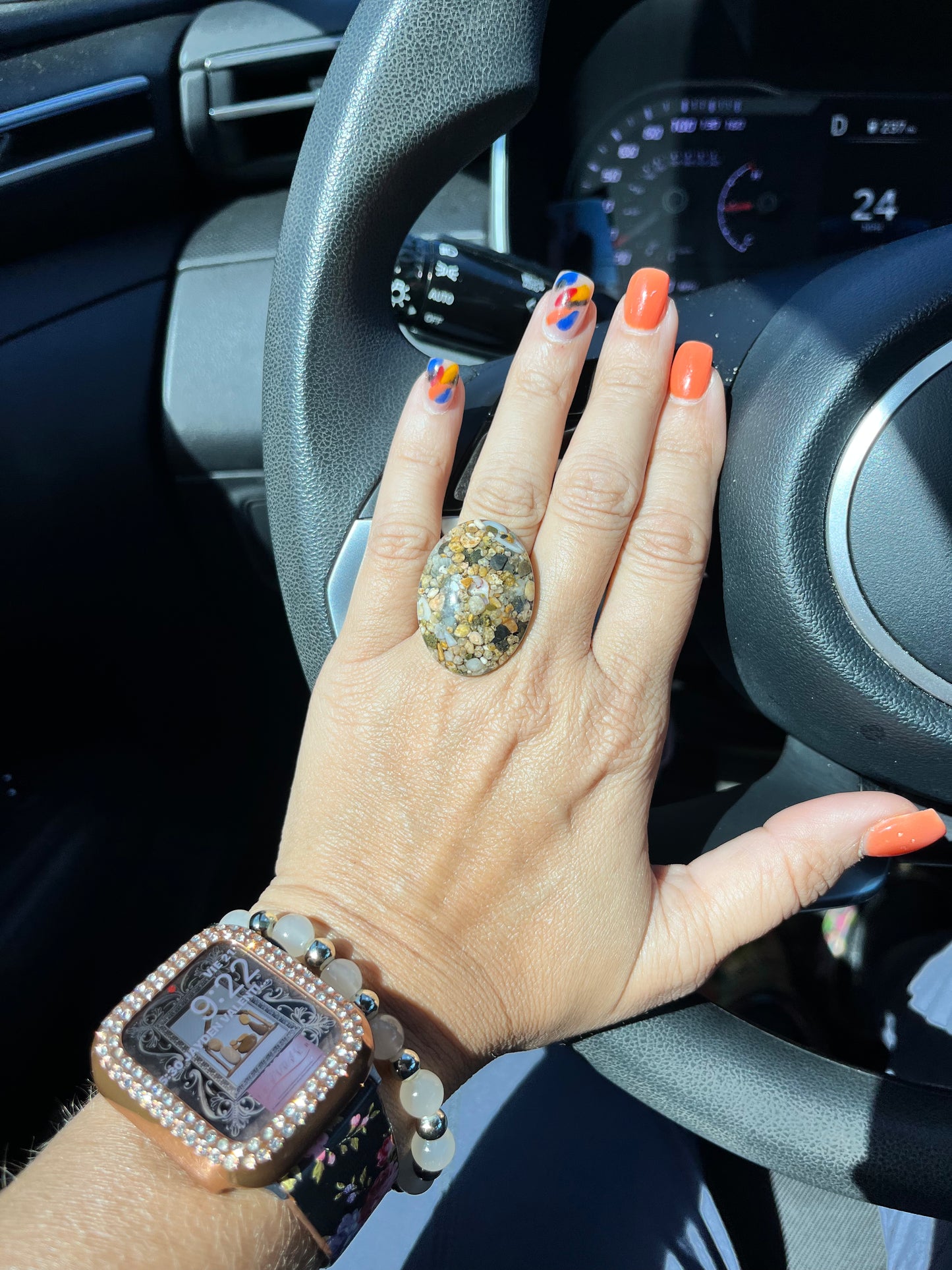 Sortijas artesanales arena de mar