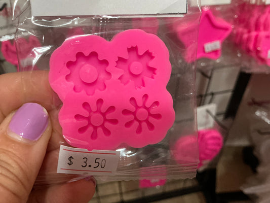 Molde de silicona flores pequeñas