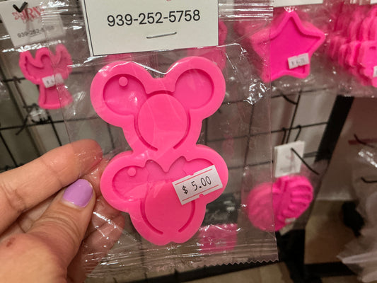 Molde de silicona diadema ratón