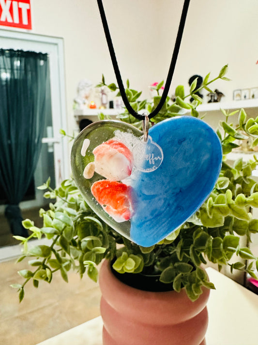 Pendant Corazón azul