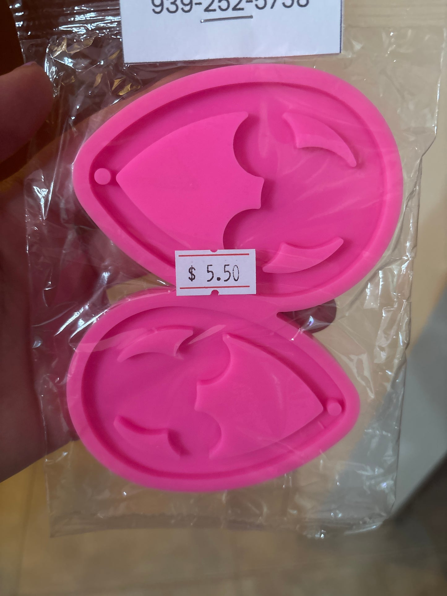 Molde de silicona ratón en forma gota