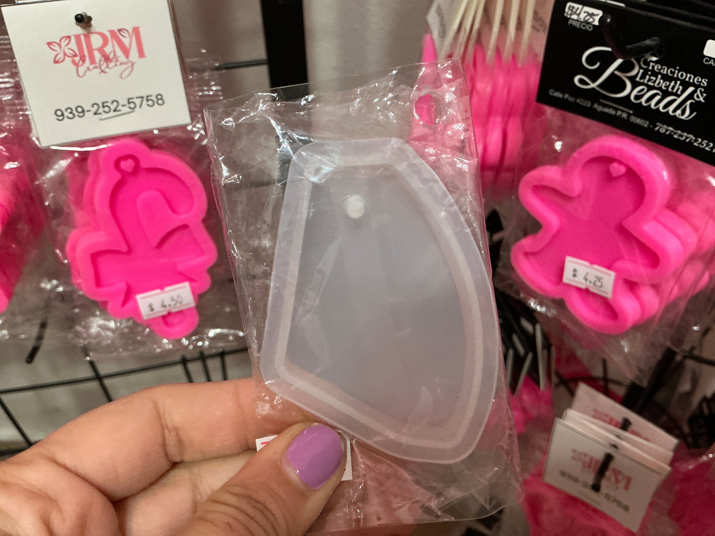 Molde de silicona para llaveros