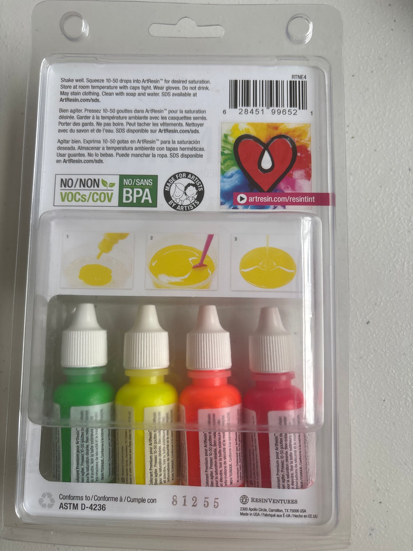 Colorante para resina