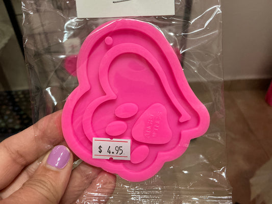 Molde de silicona huella para llavero