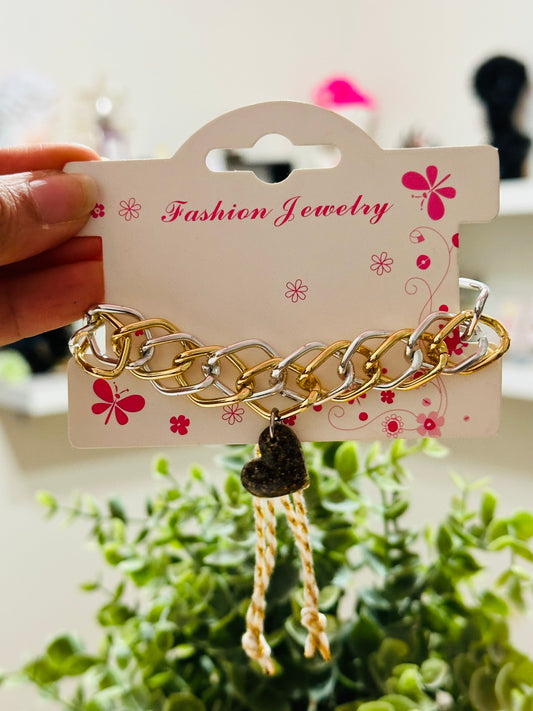 Hermosa pulsera 2 tonos