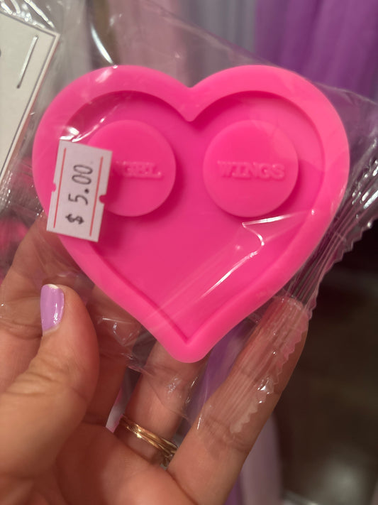 Molde de silicona de corazón