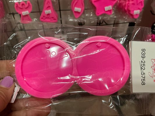 Molde de silicona coqui taíno doble