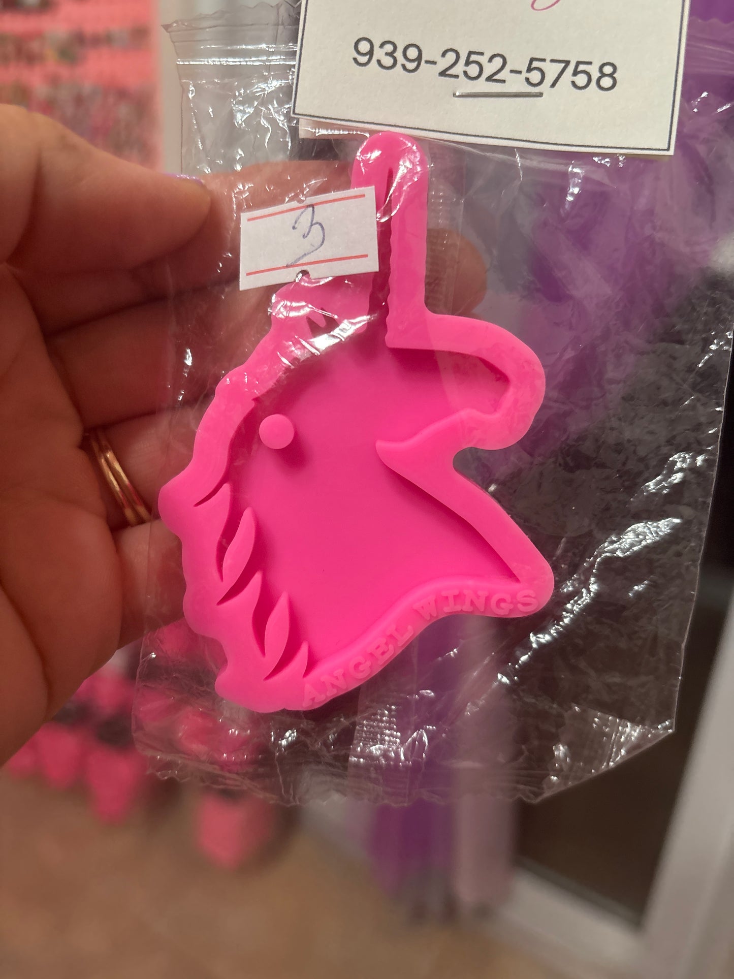 Molde de silicona de unicornio