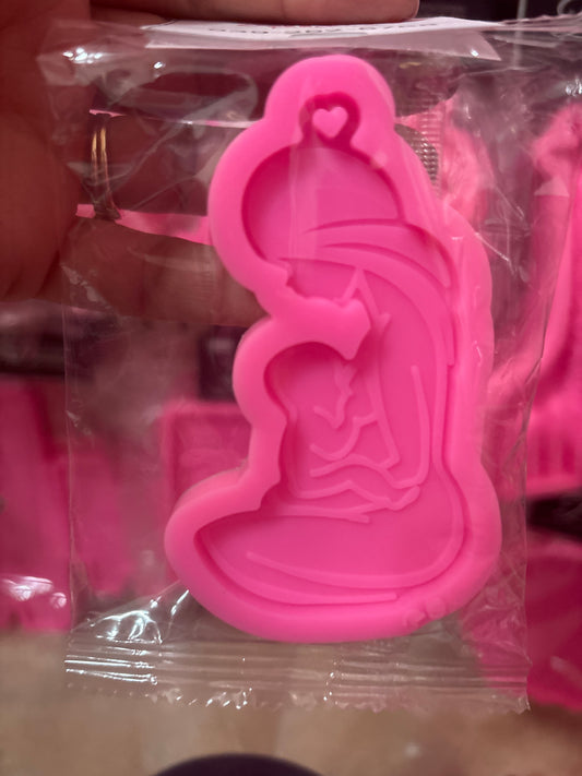 Molde de silicona madre con bebé