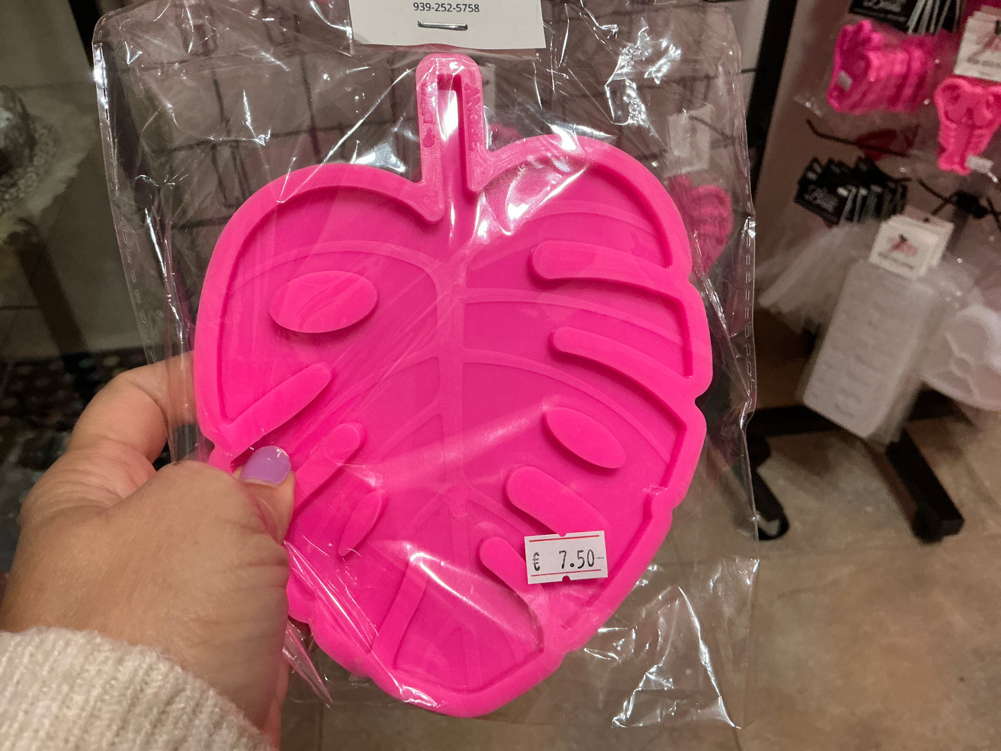 Molde de silicona hoja grande