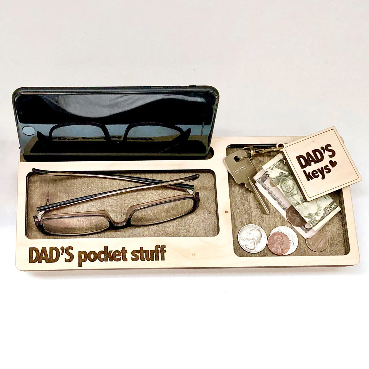 Regalo para-Papa Phone Holder en Madera