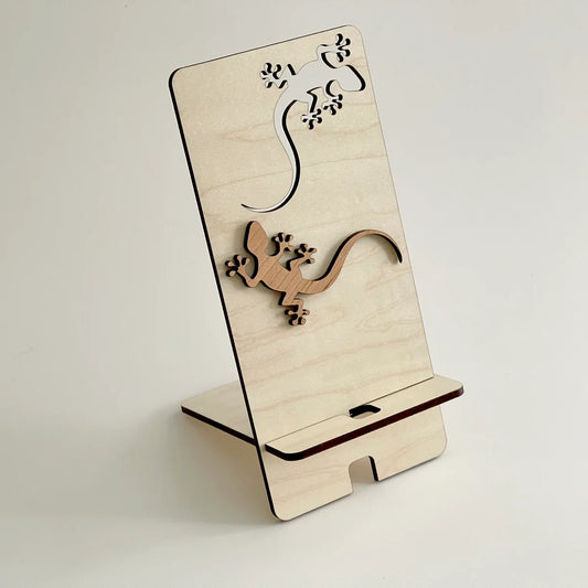 Gecko Phone/Tablet Stand Madera