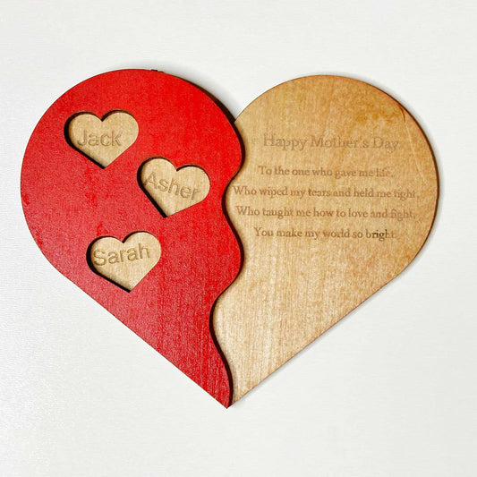Corazon para pared Personalizado para mama
