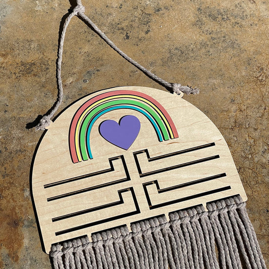 Base en macrame para lazos